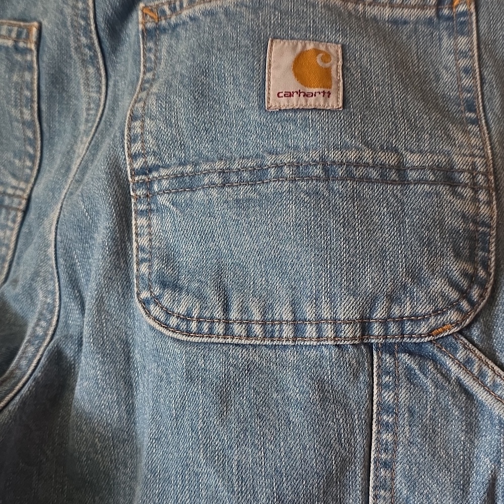 Carhartt Men's Loose Fit Carpenter Jeans Cove Size 28×32 - Picture 9 of 11